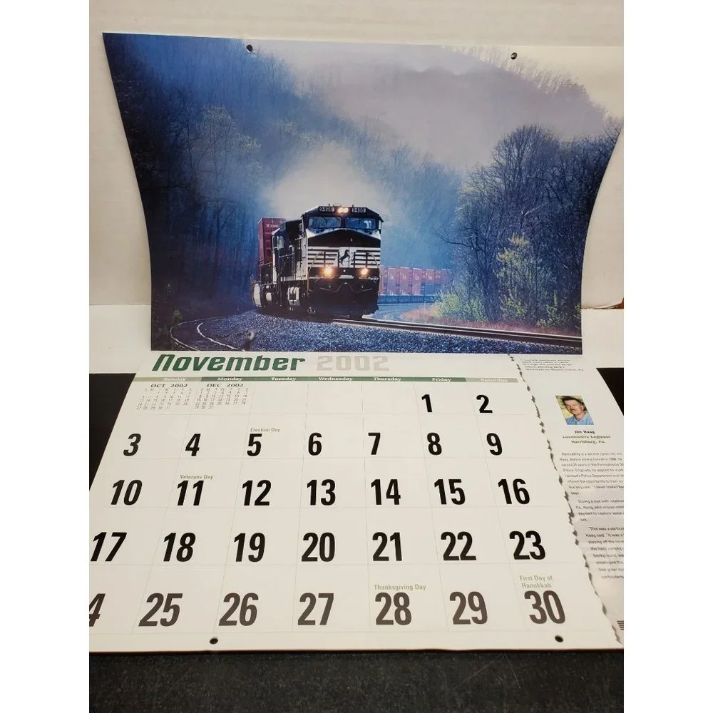 2002 Norfolk‎ Southern Railroad Calendar - Oversize